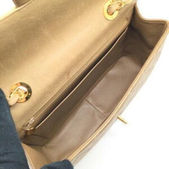 Christmas CHANEL Matelasse Chain Shoulder Bag Beige x - Picture 14 of 16